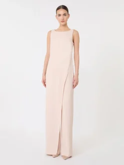 Stretch envers satin jumpsuit - POWDER