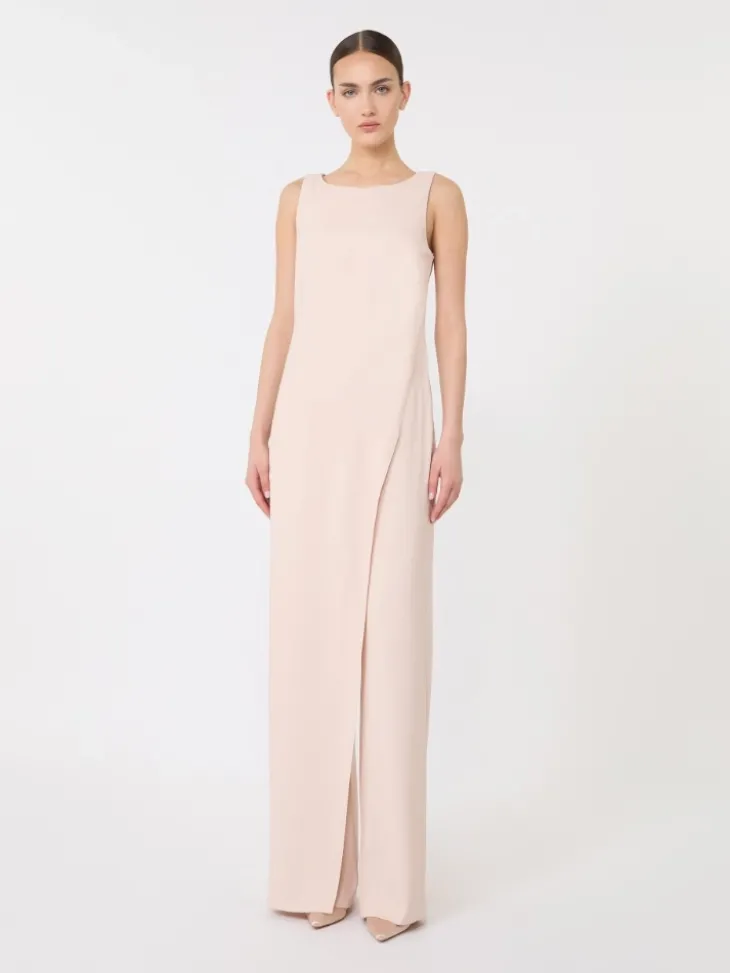 Stretch envers satin jumpsuit - POWDER