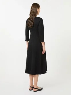 Stretch jersey dress - BLACK