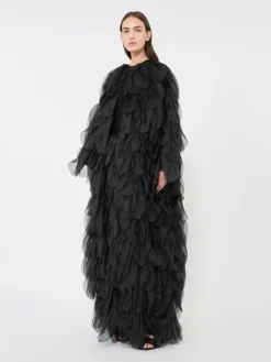 Stretch viscose jumper - BLACK