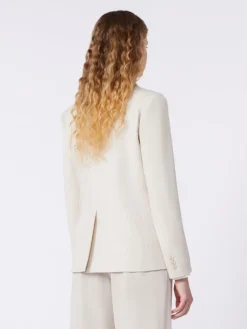 Stretch wool blazer - SAND