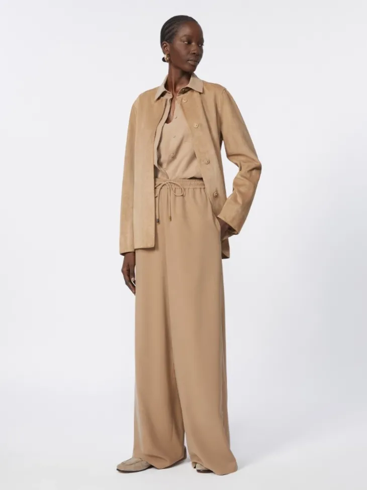 Suede jacket - HAZELNUT BROWN