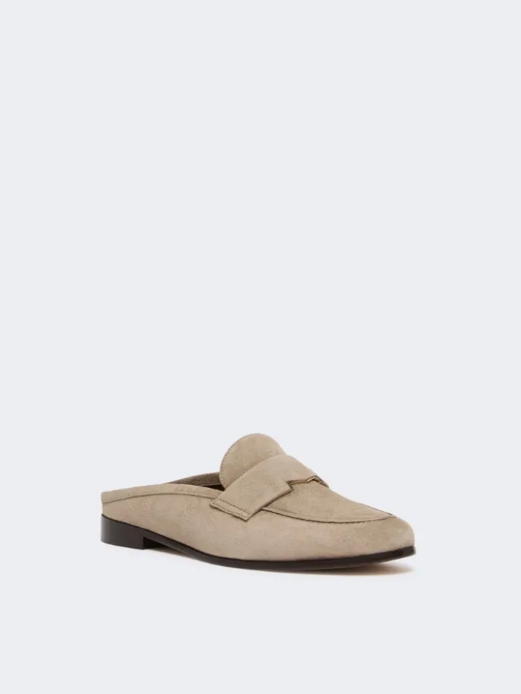 Suede mules - MUD