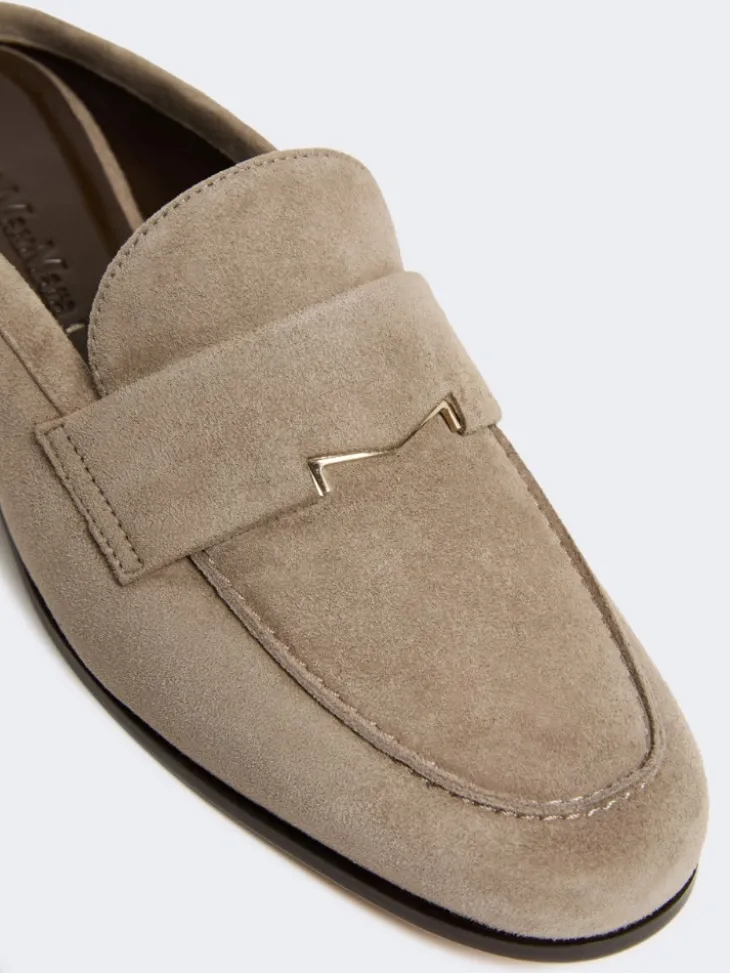 Suede mules - MUD