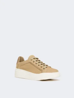 Suede sneakers - SAND