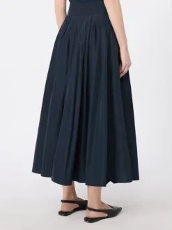 Taffeta pleated skirt - ULTRAMARINE