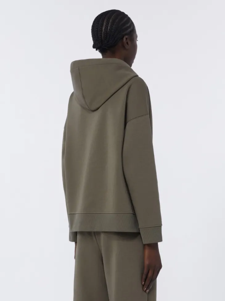 Technical cotton jersey sweatshirt - KAKI