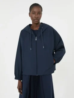 Technical fabric windbreaker - NAVY