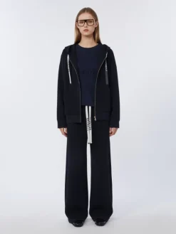 Technical jersey zip-up sweatshirt - ULTRAMARINE