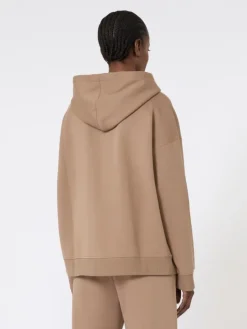 Technical jersey zip-up sweatshirt - CAMEL