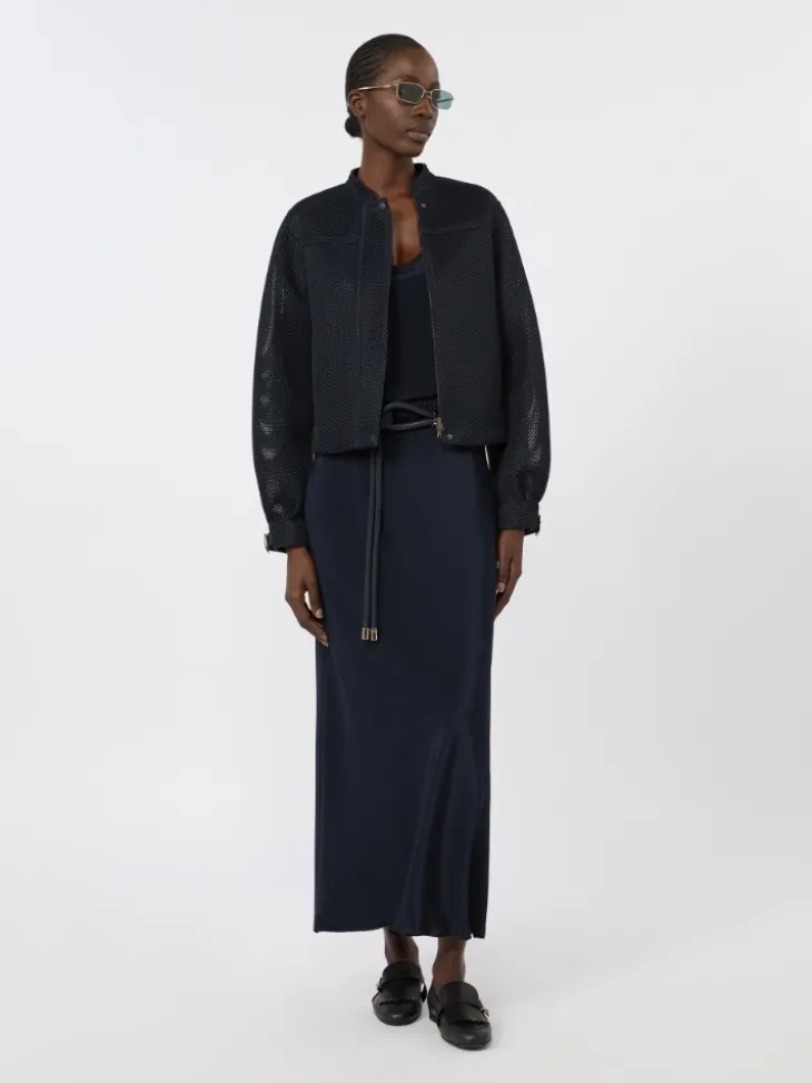 Technical mesh boxy jacket - ULTRAMARINE