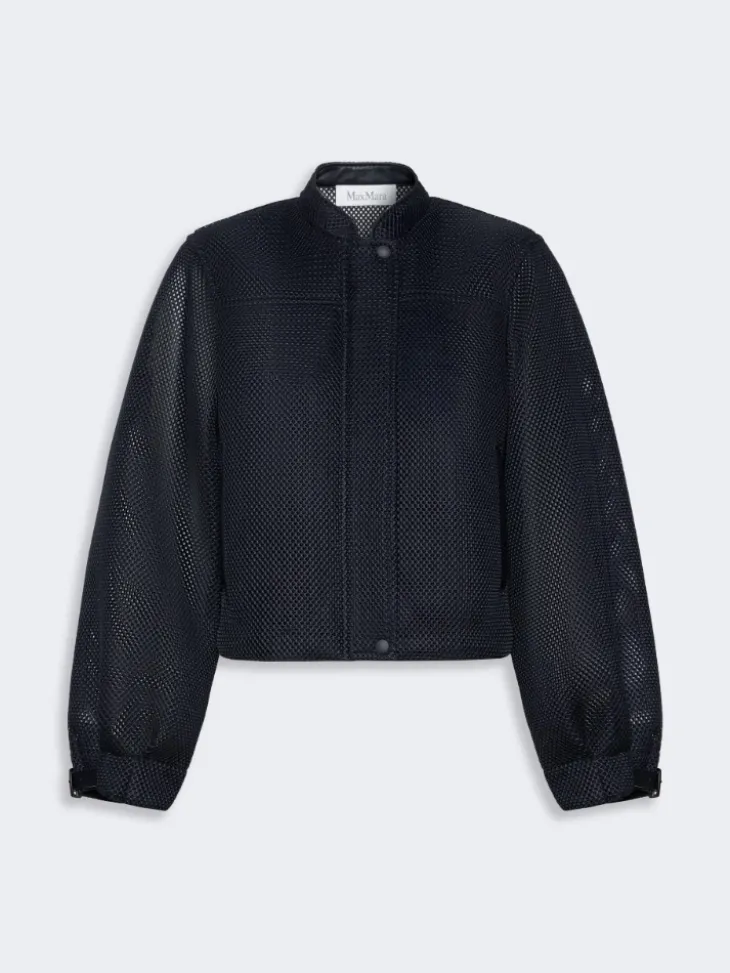 Technical mesh boxy jacket - ULTRAMARINE