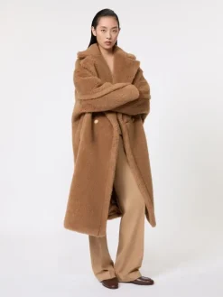 Teddy Bear Icon Coat - CAMEL