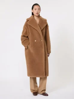 Teddy Bear Icon Coat - CAMEL