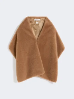 Teddy fabric stole - CAMEL