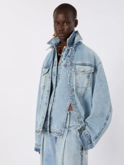 Two-piece denim jacket - MIDNIGHTBLUE