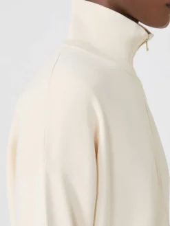 Viscose crêpe yarn cardigan - IVORY
