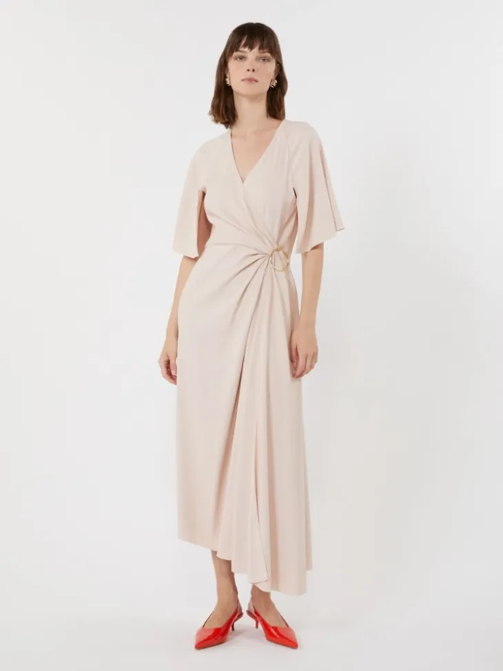 Viscose envers satin dress - POWDER