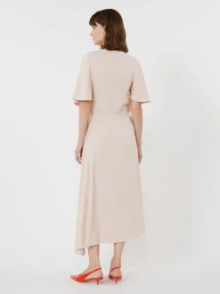 Viscose envers satin dress - POWDER