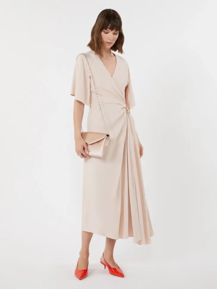 Viscose envers satin dress - POWDER