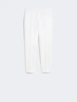 Viscose jersey trousers - WHITE