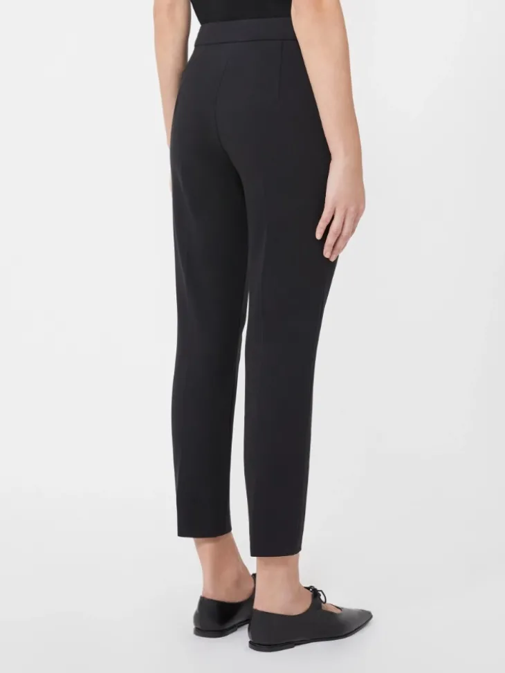 Viscose jersey trousers - BLACK