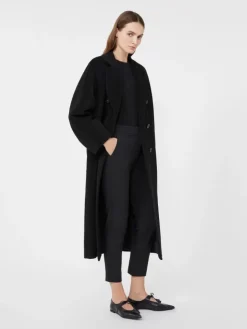 Viscose jersey trousers - BLACK