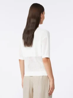 Viscose yarn jumper - OPTICAL WHITE