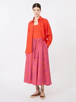 Viscose-blend yarn top - CORAL