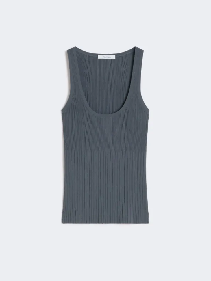 Viscose-blend yarn top - DARK GREY