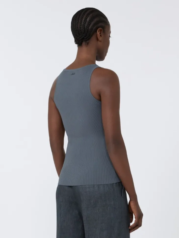 Viscose-blend yarn top - DARK GREY