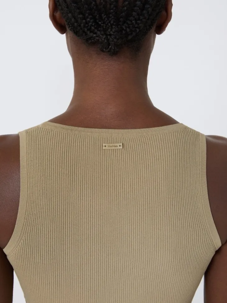 Viscose-blend yarn top - KAKI