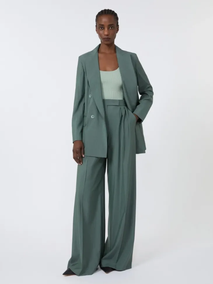 Viscose-blend yarn top - SAGE GREEN