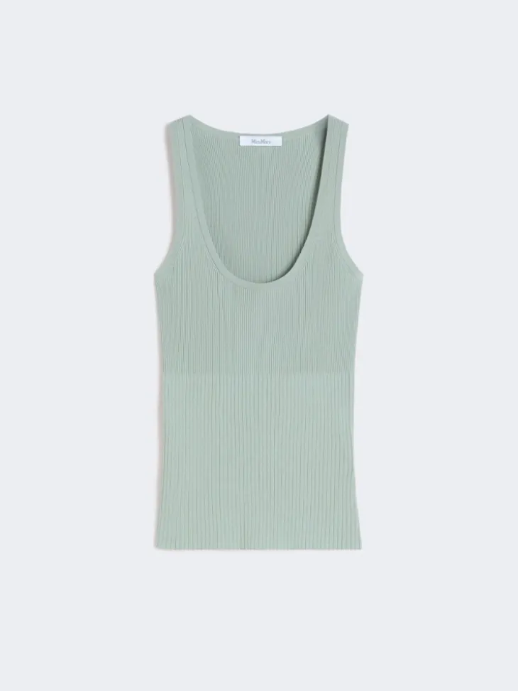 Viscose-blend yarn top - SAGE GREEN