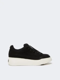 Water-repellent camel sneakers - BLACK