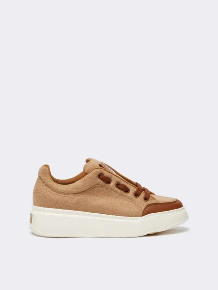 Water-repellent camel sneakers - CAMEL
