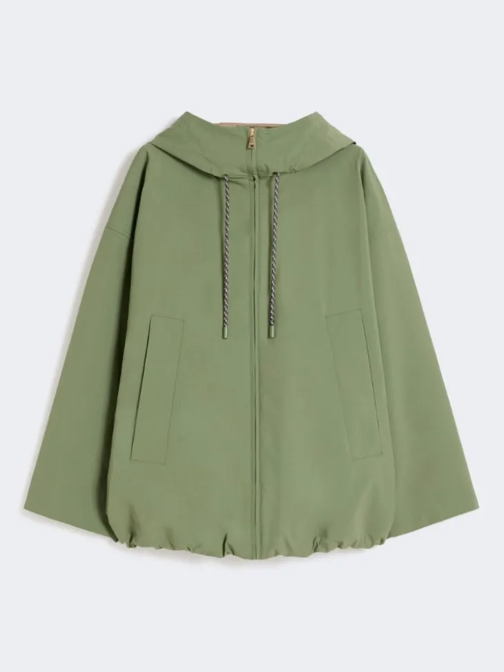 Water-repellent fabric windbreaker - OLIVE GREEN