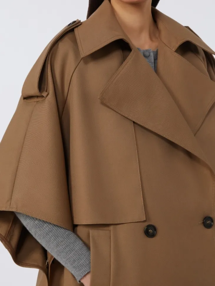 Water-repellent gabardine cloak - COLONIAL