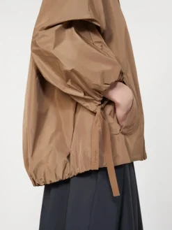 Water-repellent taffeta jacket - CAMEL