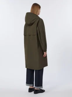 Water-repellent taffeta parka - GREEN