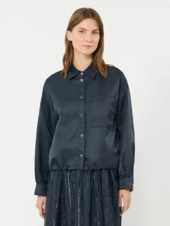 Water-repellent twill jacket - NAVY