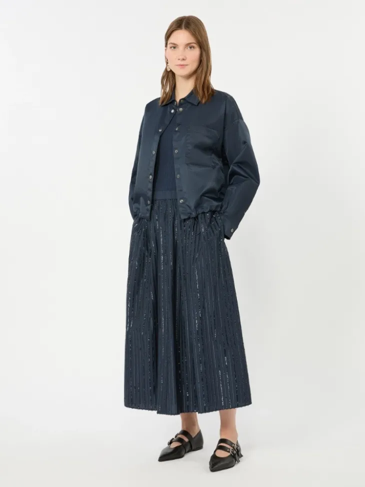 Water-repellent twill jacket - NAVY