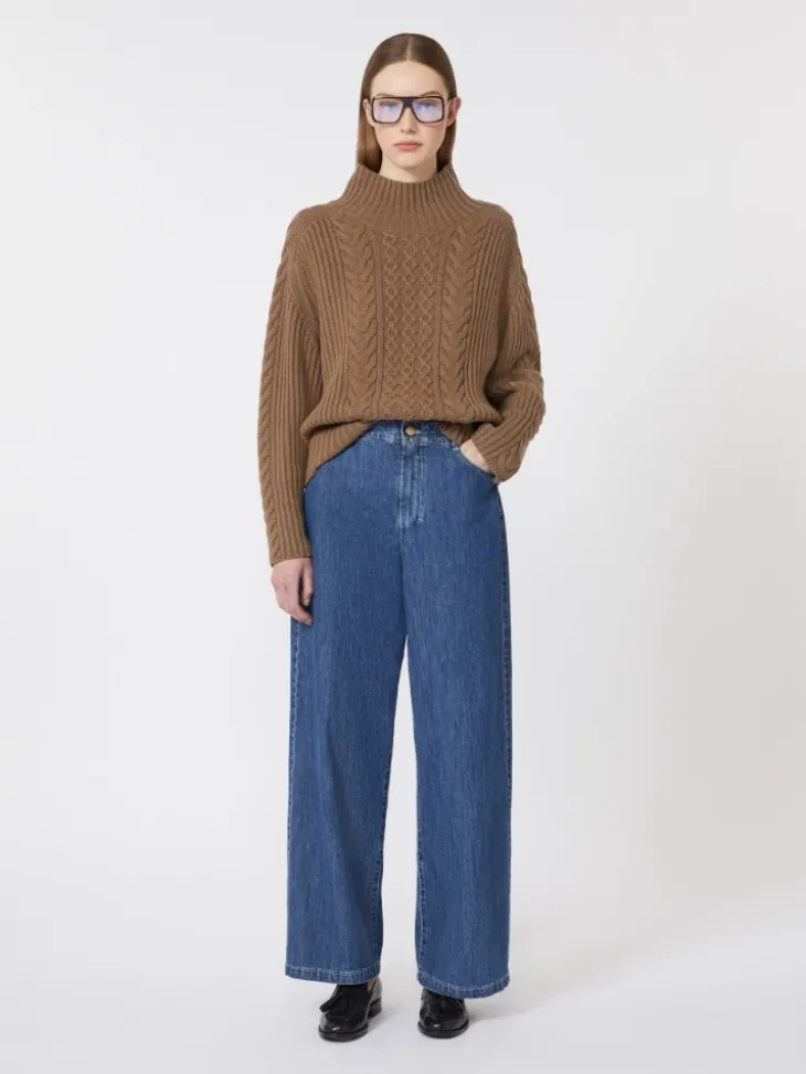 Wide-leg denim jeans - MIDNIGHTBLUE
