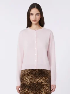 Wool and cashmere cardigan - PINK