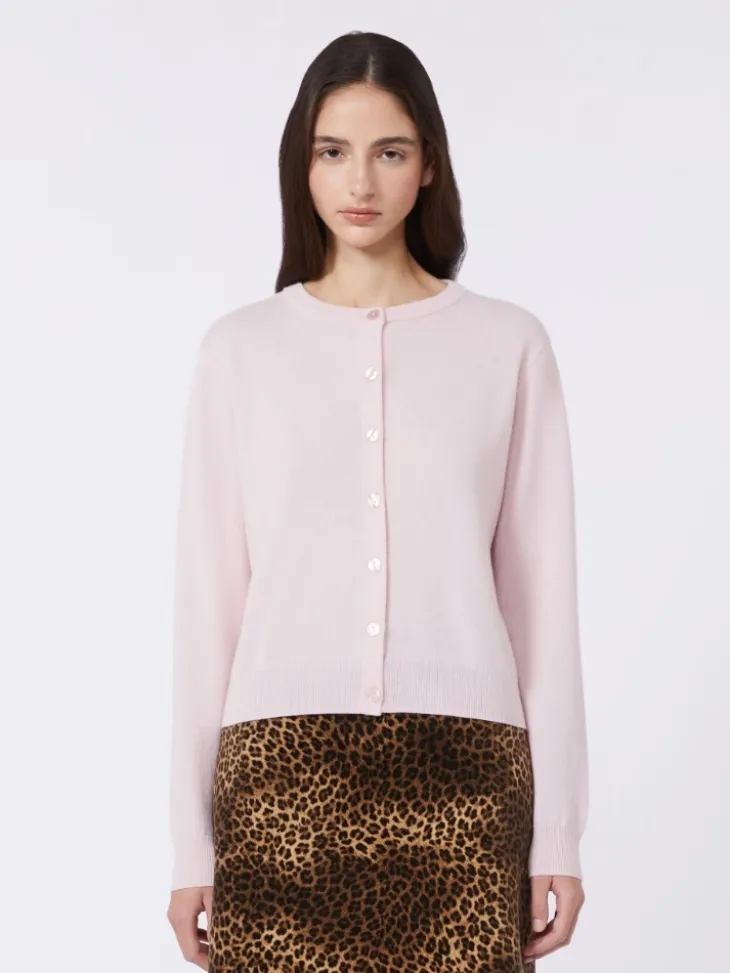 Wool and cashmere cardigan - PINK