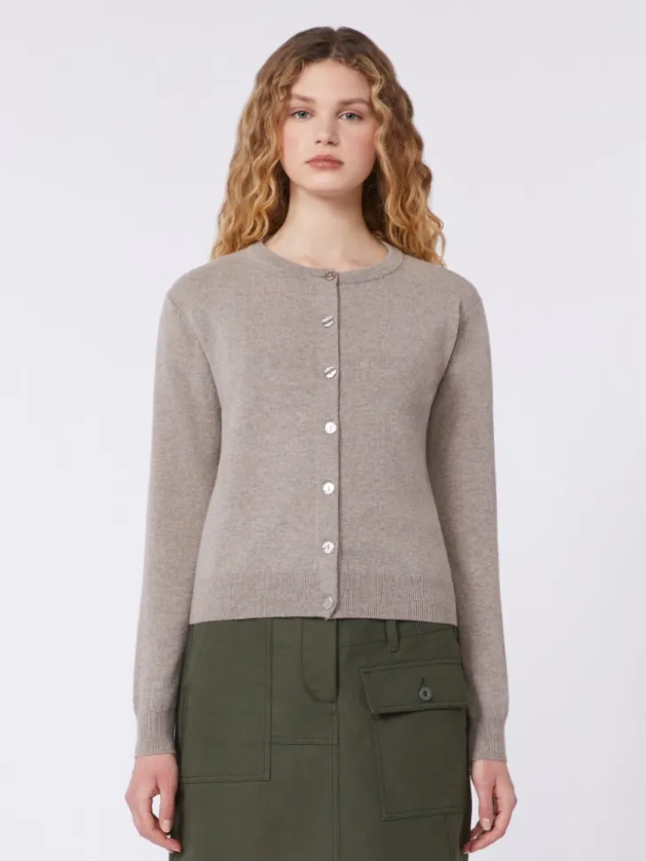 Wool and cashmere cardigan - TURTLEDOVE
