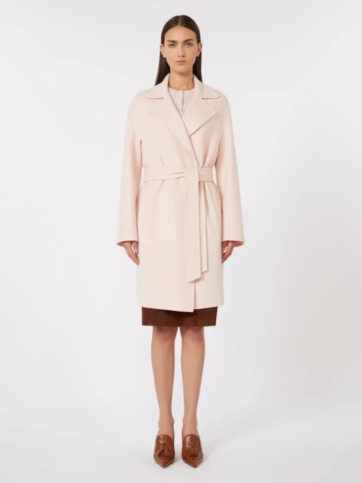 Wool and cashmere coat - PINK