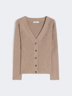 Wool and cashmere jumper - SAND