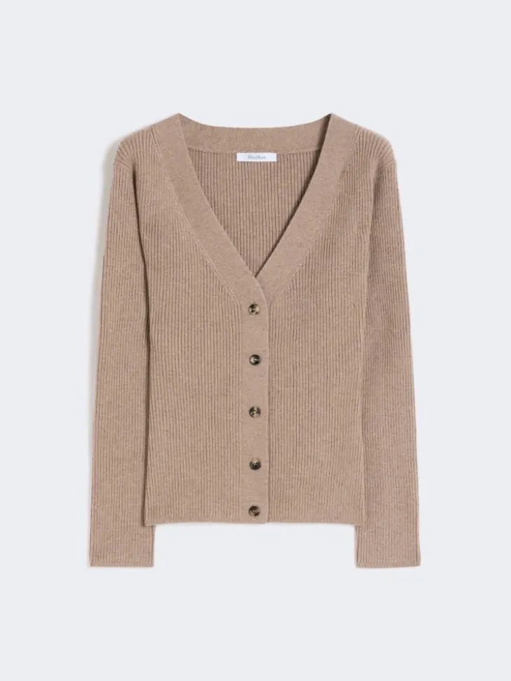 Wool and cashmere jumper - SAND