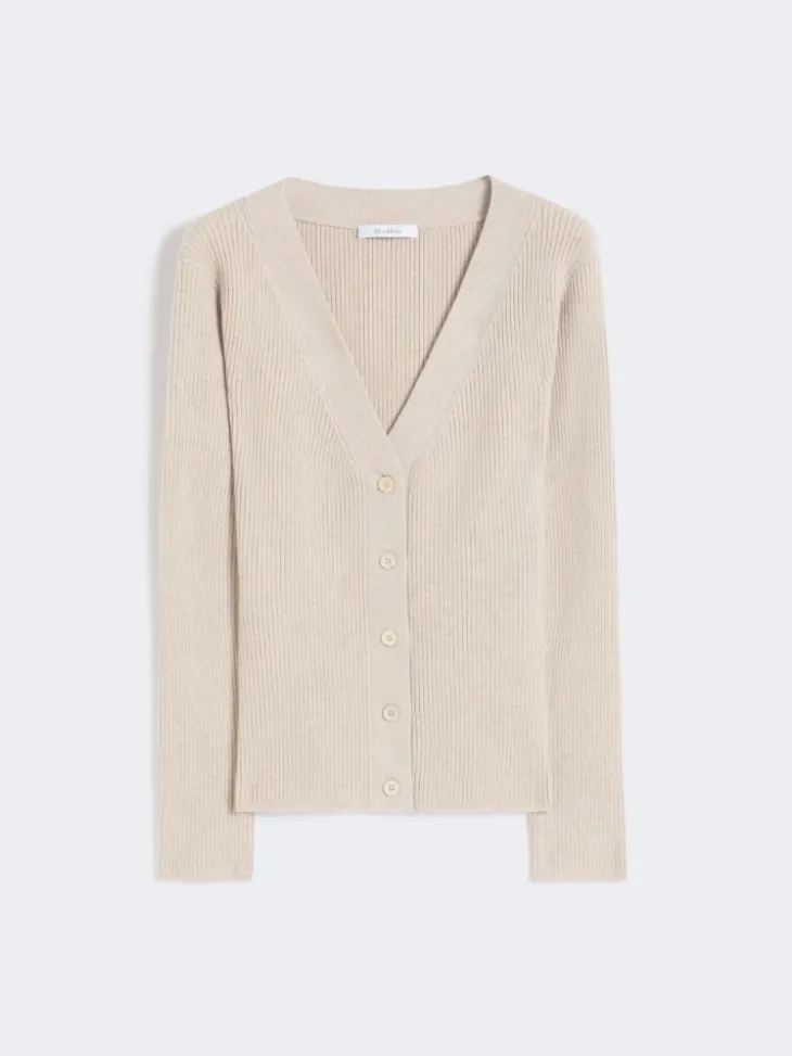 Wool and cashmere jumper - BEIGE